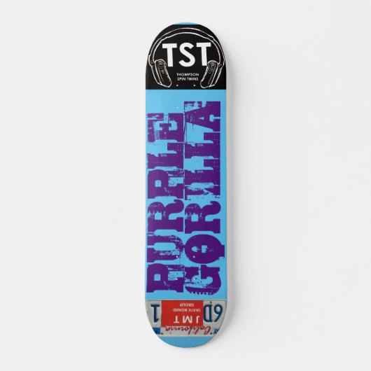 LILA GORILLA-Skateboard, 7¾ Zoll Deck Skateboard (Vorne)