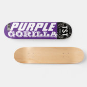 LILA GORILLA-Skateboard, 7¾ Zoll Deck Skateboard (Horizontal)