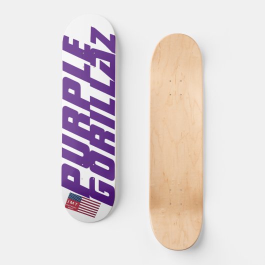 LILA GORILLAZ-Skateboard Skateboard (Vorderseite)