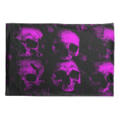 Lila Gothic Dead Skulls Schlafzimmer Kissenbezug (Rückseite)