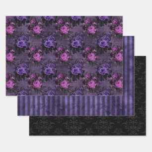 Lila Gothic Dunkel & Schwermütig  Geschenkpapier Set