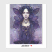 Lila Gothic Fairy Fantasy Art Sticker (Blatt)