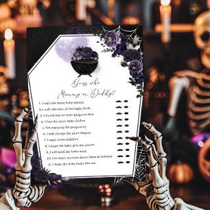 Lila Gothic Floral Guess, wer Mama oder Daddy Game