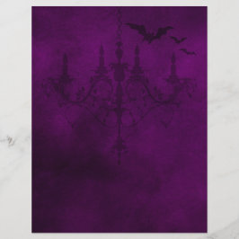 Lila Gothic Halloween-Papier