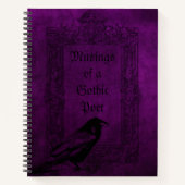 Lila-Gothic-Notebook Notizblock (Vorderseite)