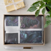 Lila Gothic Theme 6 Bilder Tissuepapier Seidenpapier (Geschenk)