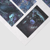 Lila Gothic Theme 6 Bilder Tissuepapier Seidenpapier (Ausschnitt)