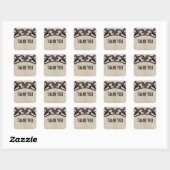 Lila Gothic-Wirbel Danke, Stickers (Blatt)