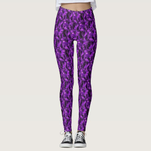 Lila gothisches Osterpattern Leggings