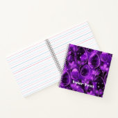 Lila gothisches Osterpattern Notizblock (Innenseite)