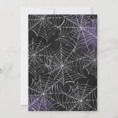 Lila-gotische Bläserdusche Einladung (Rückseite)