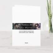 Lila Gotische Fantasie Kunst-Fee-Karte Karte (Rückseite)