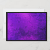 Lila gotische Hochzeit speichern Sie das Datum Save The Date (Rückseite)