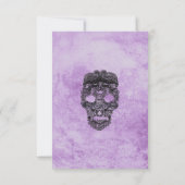 Lila gotische Hochzeitssicherheitsmaßnahmen für Bl (Rückseite)