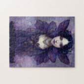 Lila Gotische Märchen Fantasie Art Jigsaw Puzzle (Horizontal)
