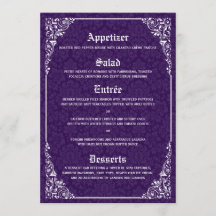 Lila gotischer viktorianischer Damast-Hochzeitsmen