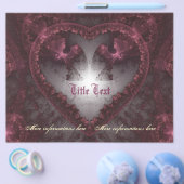 Lila gotisches Herz 001 Flyer (Einzeln)