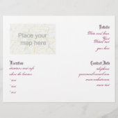 Lila gotisches Herz 001 Flyer (Hinten)