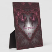 Lila gotisches Herz 001 Fotoplatte (Seite)