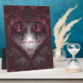 Lila gotisches Herz 001 Fotoplatte (Seite)