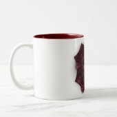 Lila gotisches Herz 001 Zweifarbige Tasse (Links)