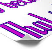 Lila Gott sagte es Poster (Ecke)