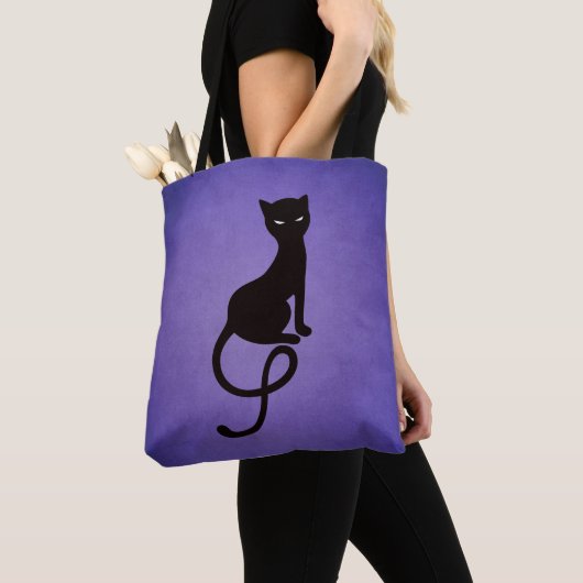 Lila Gracious Evil Black Cat Tasche (Von Nahem)