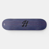 Lila Gradient Burst Monogram HAMbWG Skateboard (Horizontal)