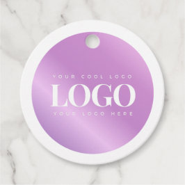 Lila Gradient Business Company-Logo Geschenkanhänger