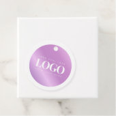 Lila Gradient Business Company-Logo Geschenkanhänger (Beispiel)