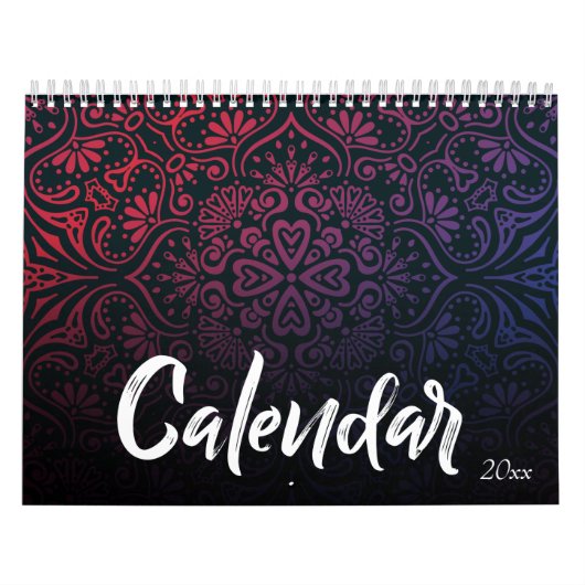 Lila Gradient Farbenfrohe Weihnachtsfeiertage Kalender (Titelbild)