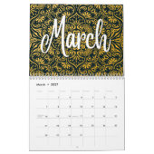 Lila Gradient Farbenfrohe Weihnachtsfeiertage Kalender (Mär 2027)
