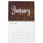 Lila Gradient Farbenfrohe Weihnachtsfeiertage Kalender (Jan 2027)