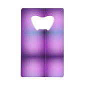 Lila Gradient Flaschenöffnerkarte Geldbeutel Flaschenöffner (Vorderseite)