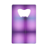 Lila Gradient Flaschenöffnerkarte Geldbeutel Flaschenöffner (Rückseite)