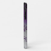 Lila Gradient Leaf Muster Personalisiert Case-Mate iPhone Hülle (Hinten/Links)