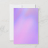 Lila Gradient Modern Trendy Sweet 16 Geburtstag Einladung (Rückseite)