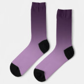 Lila Gradient Ombré Crew Socken (Linkes Detail)