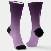 Lila Gradient Ombré Crew Socken (Gewinkelt)