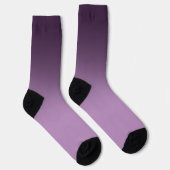 Lila Gradient Ombré Crew Socken (Rechts)