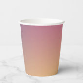 Lila Gradient Ombre Script-Brautparty Pappbecher (Rückseite)