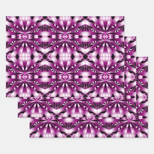 Lila Gradient Perspective Color gefüllt Zeichnen Geschenkpapier Set (Set)
