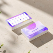 Lila Gradient Smart Card für Nageltechniken & Salo Visitenkarte