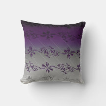 Lila Gradient Strip Blumenmuster