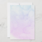 Lila Gradient unter Meeresgeburt Einladung (Rückseite)