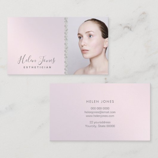 lila Gradient Visitenkarte (Vorne/Hinten)