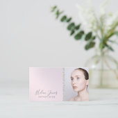 lila Gradient Visitenkarte (Stehend Vorderseite)