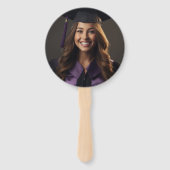 Lila Graduierungspartei der Weißen Medizin Fächer (Rückseite)