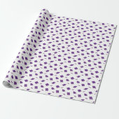 Lila Graduierungspauschale Geschenkpapier (Ungerollt)