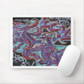 Lila Graffiti auf dem Verschluss Mousepad (Mit Mouse)